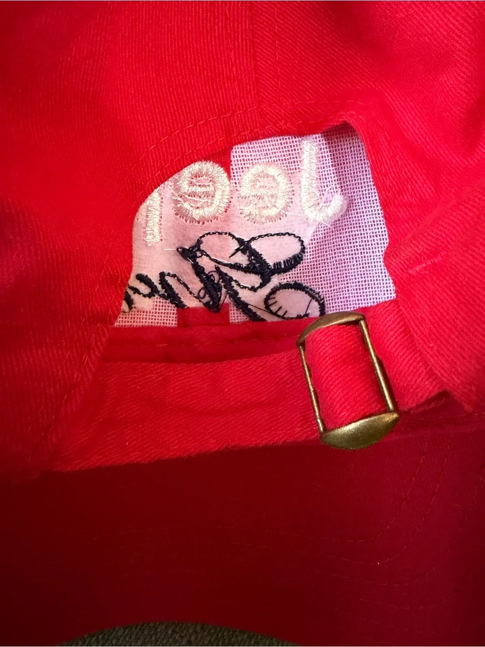 Jeep Girl Hat - Red with White & Navy Blue Embroidering “Jeep Girl” Adjustable